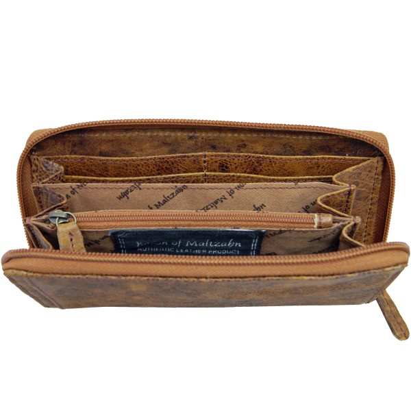 Damenbörse ASTOR aus braunem Leder Damenbörse ASTOR aus braunem Leder