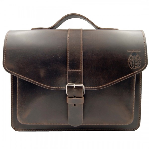 A4 Aktentasche Leder Herren braun 1419-38 A4 Aktentasche Leder Herren braun 1419-38