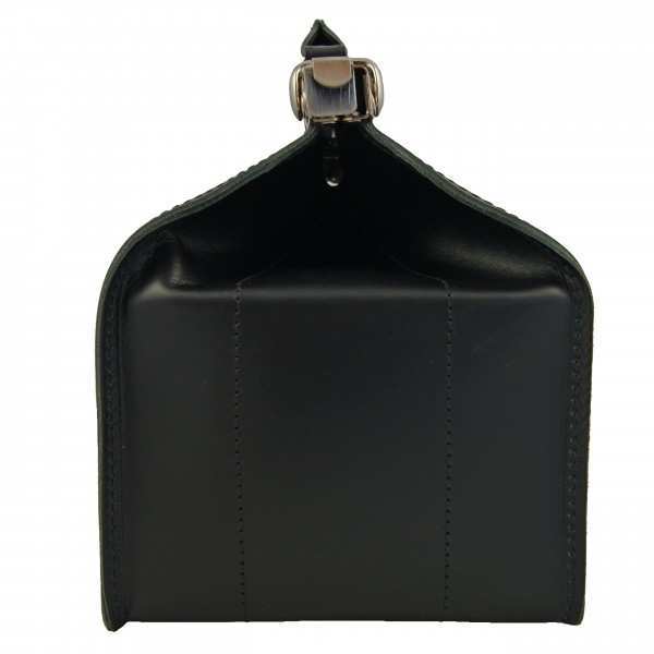 Umhängetasche Bingen aus schwarzem Bio-Leder Umhängetasche Bingen aus schwarzem Bio-Leder