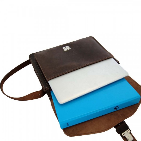 A4 Aktentasche Leder Herren braun liegend 1419-38 A4 Aktentasche Leder Herren braun liegend 1419-38