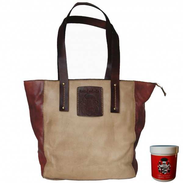Damen Schultertasche TOKIO aus braunem Leder 471 Damen Schultertasche TOKIO aus braunem Leder 471