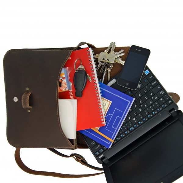 Schultertasche Zuse 1 aus Leder Schultertasche Zuse 1 aus Leder