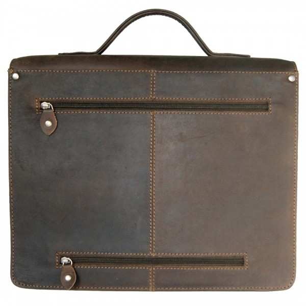 Aktentasche Leder braun Trolleyhalterung 1001d Aktentasche Leder braun Trolleyhalterung 1001d