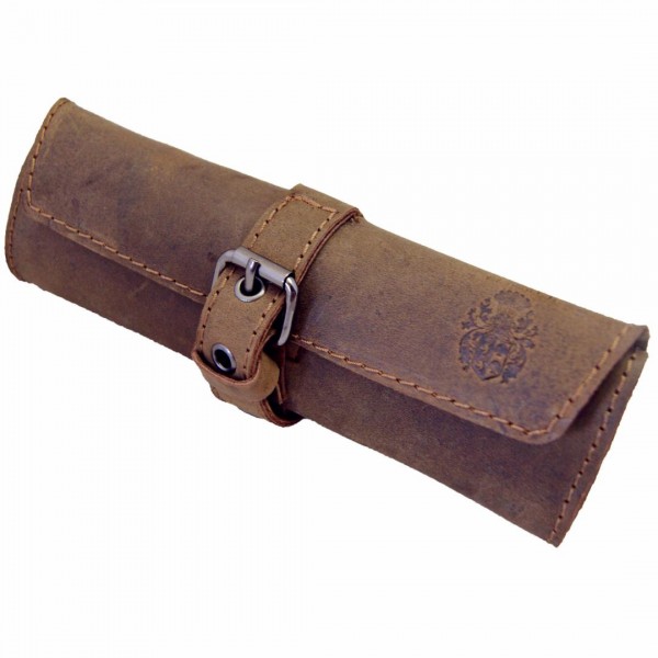 Stifteetui, Pencilcase HOMER aus braunem Leder Stifteetui, Pencilcase HOMER aus braunem Leder