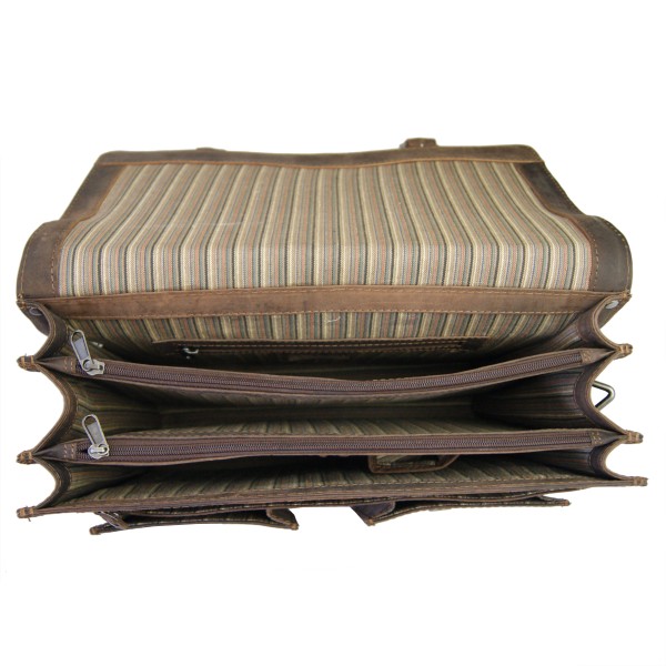 Aktentasche DARWIN aus dunkelbraunem Leder Aktentasche DARWIN aus dunkelbraunem Leder