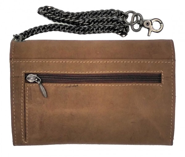 Kettenbörse HOESCH braunem Leder Kettenbörse HOESCH braunem Leder