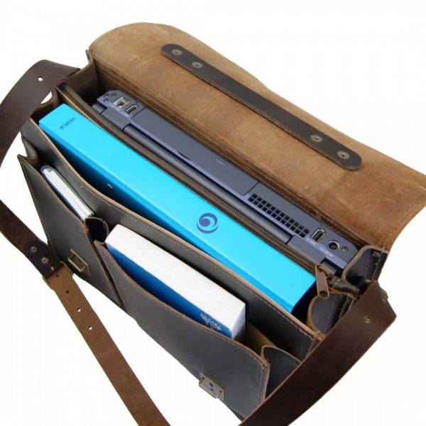 Akten Umhaengetasche Herren Leder braun Laptop Ordner 386-402 Akten Umhaengetasche Herren Leder braun Laptop Ordner 386-402