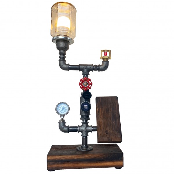Nachttischlampe Industriestyle AMPERE links Nachttischlampe Industriestyle AMPERE links