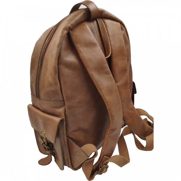 Rucksack Herren Leder braun 34cm VASCO DA GAMA Rucksack Herren Leder braun 34cm VASCO DA GAMA